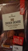BBQ chicken skewers