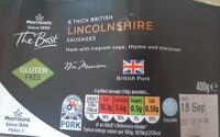 Lincolnshire sausages