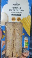 Tuna and sweetcorn on malted bread