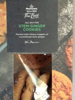 Morrisons all butter stem ginger cookies