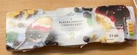 3 Blackcurrant Cheesecakes