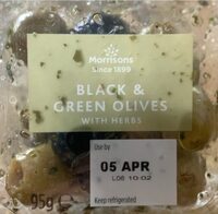 Black & Green Olives With Herbs