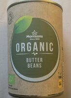 Organic butter beans in water