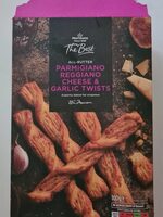 Parmigiano reggiano cheese & garlic twists