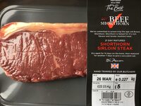 Sirloin steak 21 day matured