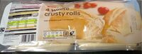 4 white crust rolls