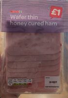 Wafer thin honey cured ham