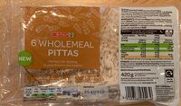 Wholemeal pittas