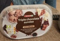 Triple chocolate Sundae ice cream