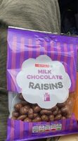 Milk chocolate raisins