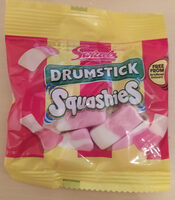 Squashies Drumstick Raspberry & Milk Flavour Gums