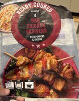 Bbq chicken skewers