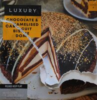 Chocolate & caramelised biscuit dome
