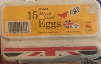 15 Mixed Sized Eggs