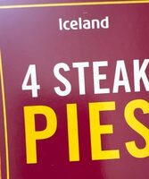 4 Steak Pies
