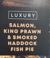 Salmon, king prawn & smoked Haddock fish pie