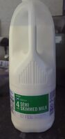Semi skimmed milk
