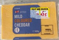 Mild coloured cheddar