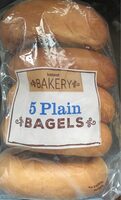 5 Plain Bagels