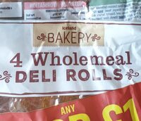 Wholemeal deli rolls