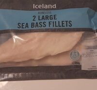 Boneless 2 large sea bass fillets