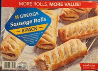 Greggs Sausage Rolls 8pk