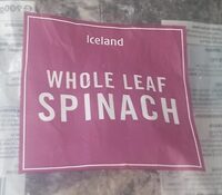 Whole leaf spinach