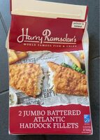 2 Jumbo Battered Atlantic Haddock Fillets