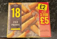 Filo prawns