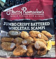 Battered scampi