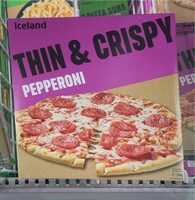 Iceland Thin Pepperoni Pizza 314g