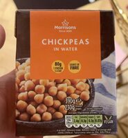 Chickpeas in water