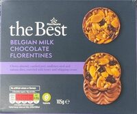Belgian milk chocolate florentines