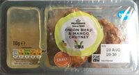 Morrisons ONION BHAJIS WITH MANGO CHUTNEY Oge A pa