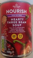 Hearty three bean soup