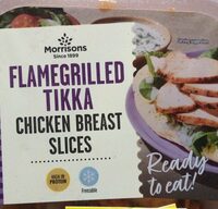 Flamegrilled tikka chicken breast slices