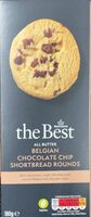 Belgian chocolate chip shortbread round