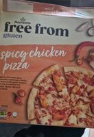 Free from gluten spicy chicken pizza