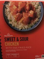 Sweet & sour chicken with fried egg rice