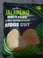 Jalapeno dirty fries ridge cut crisps
