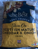 Hand cooked cheddar and onion crisps