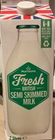 Semi skimmed milk