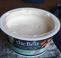 Coconut and sea salt caramel yogurt