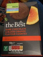 Dark chocolate and orange cookies