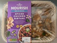 Spiced chicken biriyani