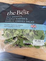 Pea Shoots, Purple Radish & Garlic Chives Salad