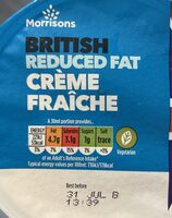 British Reduced Fat Crème Fraîche