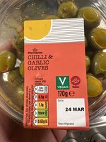 Chilli & Garlic Green Olives