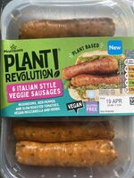 6 Italian style veggie sausages