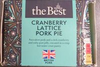 Cranberry Lattice Pork Pie